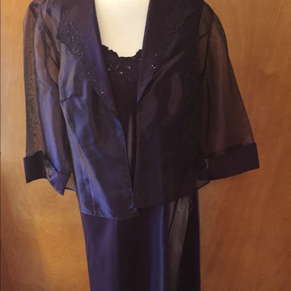 Slip dress with jacket
